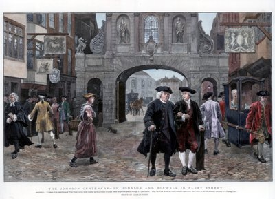 Dr. Johnson y Boswell en Fleet Street, 1884 de Charles Green