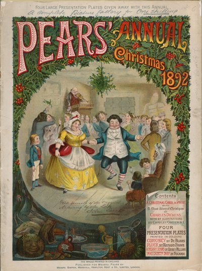 Portada del Pears Christmas Annual, 1892 de Charles Green