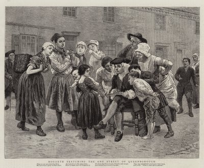 Hogarth dibujando la única calle de Queenborough de Charles Green