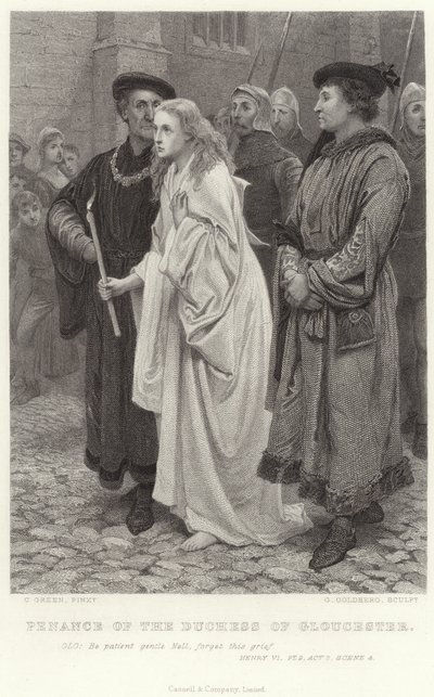 Penitencia de la Duquesa de Gloucester, Enrique VI, Parte 2, Acto 2, Escena 4 de Charles Green