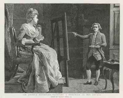 Sir Joshua Reynolds en Londres de Charles Green