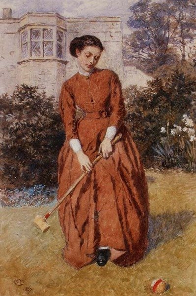 El jugador de croquet de Charles Green
