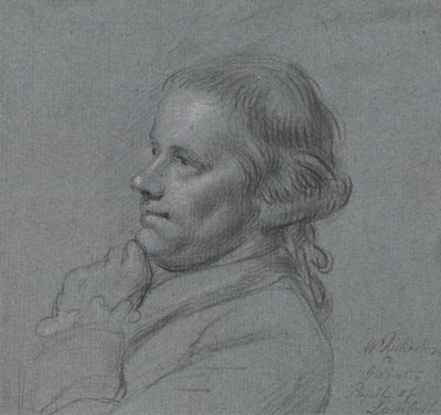 Estudio de retrato de John Inigo Richards, R.A. de Charles Grignion