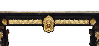 Mesa de Napoleón III, diseñada por Jean Brandely, marquetería de E. Varlot, París, c.1850-75 de Charles Guillaume Diehl