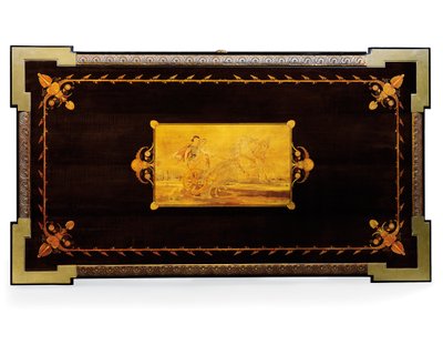 Mesa de Napoleón III, diseñada por Jean Brandely, marquetería por E. Varlot, París, c.1850-75 de Charles Guillaume Diehl