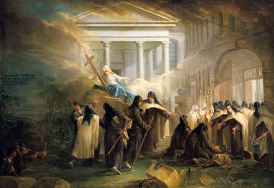 La llegada de las monjas carmelitas de Bruselas de Charles Guillot