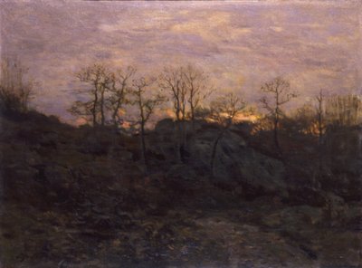 Borde del bosque, crepúsculo de Charles H. Davis