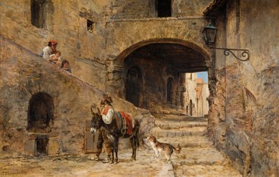 Anticoli Corrado en las montañas Sabinas, 1883 de Charles H. Poingdestre