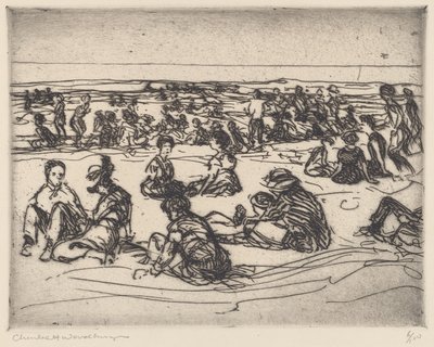 En la Playa de Charles H. Woodbury
