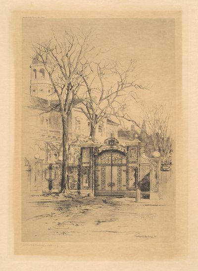 La Puerta Johnson, Cambridge, Massachusetts de Charles H. Woodbury