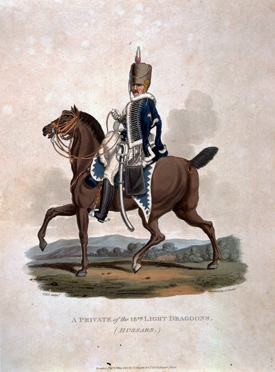Un soldado de los 18º Dragones Ligeros (Húsares) de 