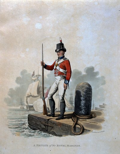 Un soldado de los Royal Marines, de 