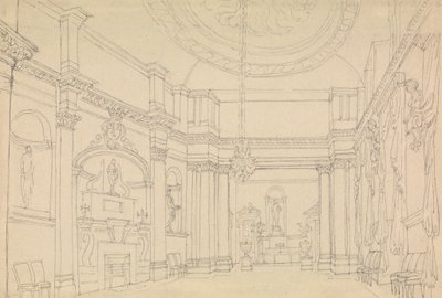 Hall, Easton Neston, Northants de Charles Hamilton Smith
