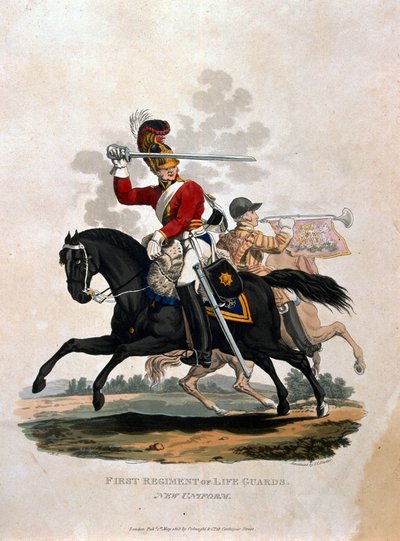 Soldado del Primer Regimiento de la Guardia de Vida, de 