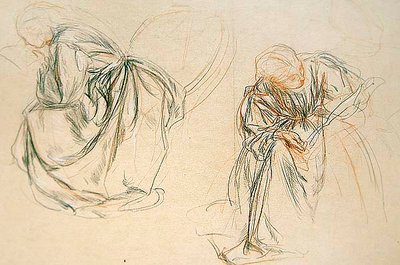 Estudios de una mujer sentada leyendo de Charles Haslewood Shannon