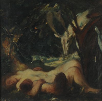Estudio para La Ninfa del Bosque Dormida, 1903-06 de Charles Haslewood Shannon