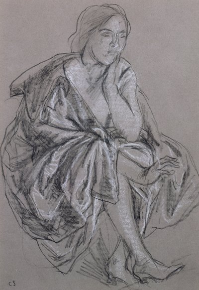 Estudio de una mujer sentada, Mujer Sentada con Toga de Charles Haslewood Shannon