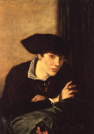 La dama con sombrero negro, retrato de la señorita Rachel Castellan, 1915 de Charles Haslewood Shannon