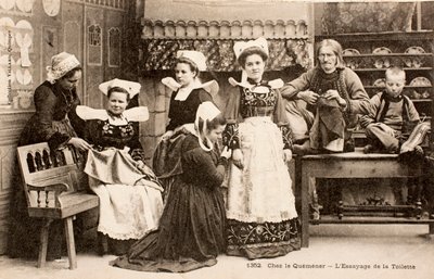 Familia bretona, Bretaña, Francia de Augustus Kollner