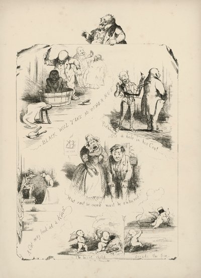 Página de Proverbios con imágenes de Charles H Bennett de Charles Henry (after) Bennett