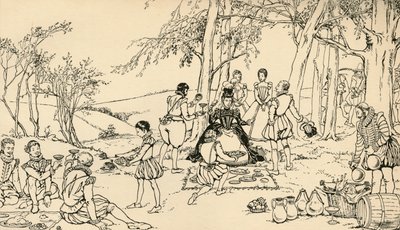 La Asamblea antes de la Caza de Charles Henry Bourne Quennell