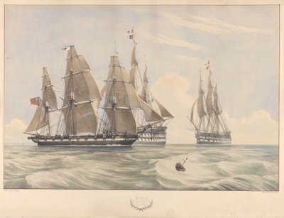 HMS "Daphne" 18 cañones de Charles Henry & Hullmandel Charles Joseph (1789 1850) Seaforth