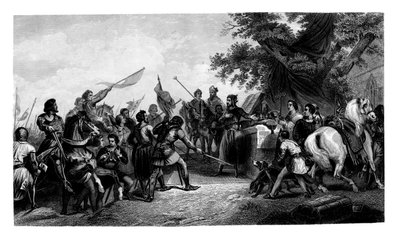 La Batalla de Bouvines, 27 de julio de 1214, 1875 de Charles Henry Jeens