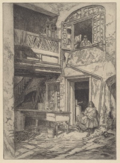 Un Viejo Patio (Nueva Orleans) de Charles Henry White