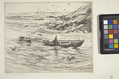 Running In (aguafuerte y punta seca) de Charles Herbert Woodbury