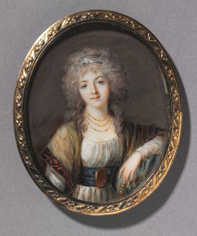 Retrato de una joven, c. 1785 de Charles Hénard