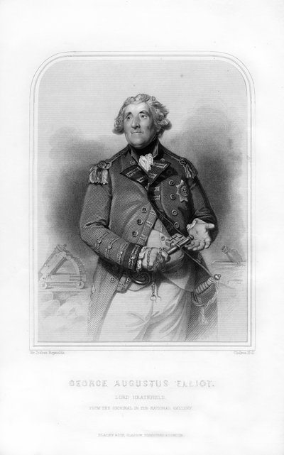 George Augustus Eliott, 1er Barón Heathfield, soldado escocés y Gobernador de Gibraltar, 1870 de Charles Holl