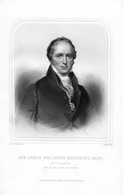 Sir James Wellwood Moncrieff, eminente juez escocés, 1870 de Charles Holl