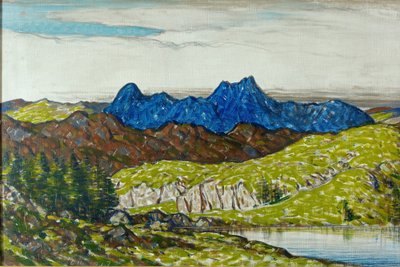 Langdale Pikes, 1917 de Charles John Holmes