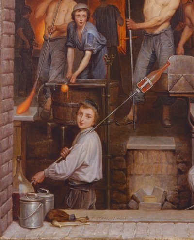 Interior de un Horno, 1865 (detalle) de Charles Housez