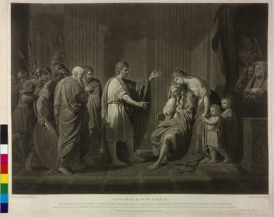 Rey de Esparta Leónidas II de Charles Howard Hodges