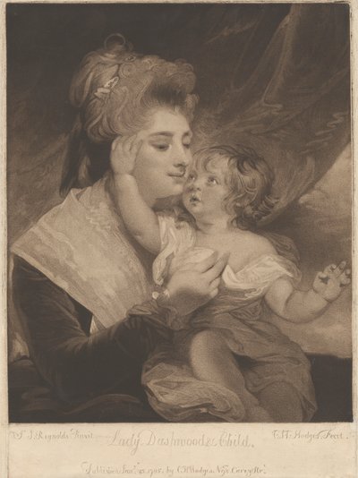Lady Dashwood e hijo de Charles Howard Hodges