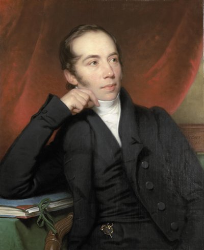 Retrato de Pieter Ernst Hendrik Praetorius, corredor, dibujante y pintor. Presidente del Consejo del Rijksmuseum 1852-74 de Charles Howard Hodges