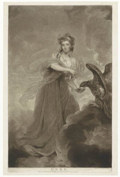 Retrato de Sophie Musters como Hebe Hebe (título sobre objeto) de Charles Howard Hodges