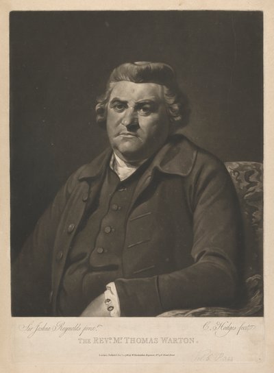 Reverendo Thomas Warton de Charles Howard Hodges