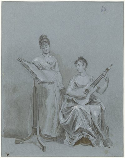 Dos señoras haciendo música
Dos damas que hacen música de Charles Howard Hodges