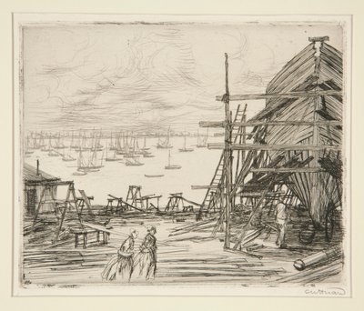 Sitio de construcción en Cancale de Charles Huard