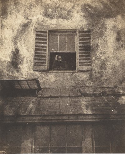 Auguste Vacquerie en una ventana, Marine Terrace, c. 1853 de Charles Hugo, Auguste Vacquerie