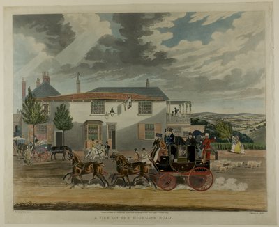 Una vista en la carretera de Highgate de Charles Hunt