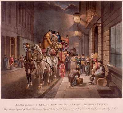 Oficina General de Correos, Lombard Street, Londres, 1827 de Charles Hunt