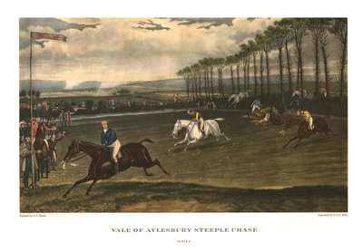 Carrera de obstáculos en el Valle de Aylesbury, Placa 4, c1836, c1955 de Charles Hunt