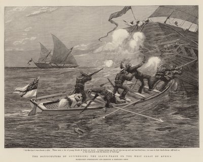 Las Dificultades de Suprimir el Comercio de Esclavos en la Costa Oeste de África de Charles J. (after) Staniland