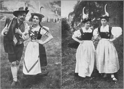 Tipos de trajes nativos tiroleses, c1913 de Charles J. S. Makin