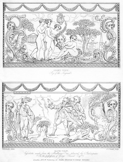 Cassolette tallada hecha de la madera del árbol de morera de Shakespeare, siglo XVIII, 1840 de Charles J. Smith