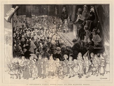 Un baile de disfraces infantiles en la Mansion House de Charles J. Staniland
