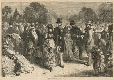 Una tarde de verano en los Jardines de Kew, Londres de Charles J. Staniland